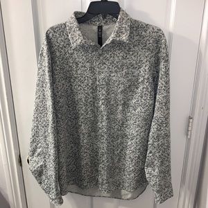 Lululemon Commission Long Sleeve Shirt, Large, Green (Camo), Mens